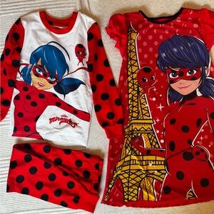 Kids Miraculous Ladybug Red Polka Dot Pajama Set (7)